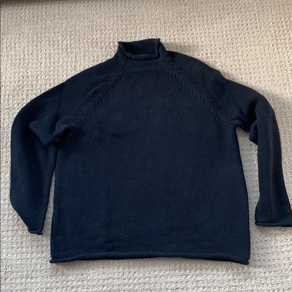 Heavy cotton J. Crew roll neck sweater. Warm!